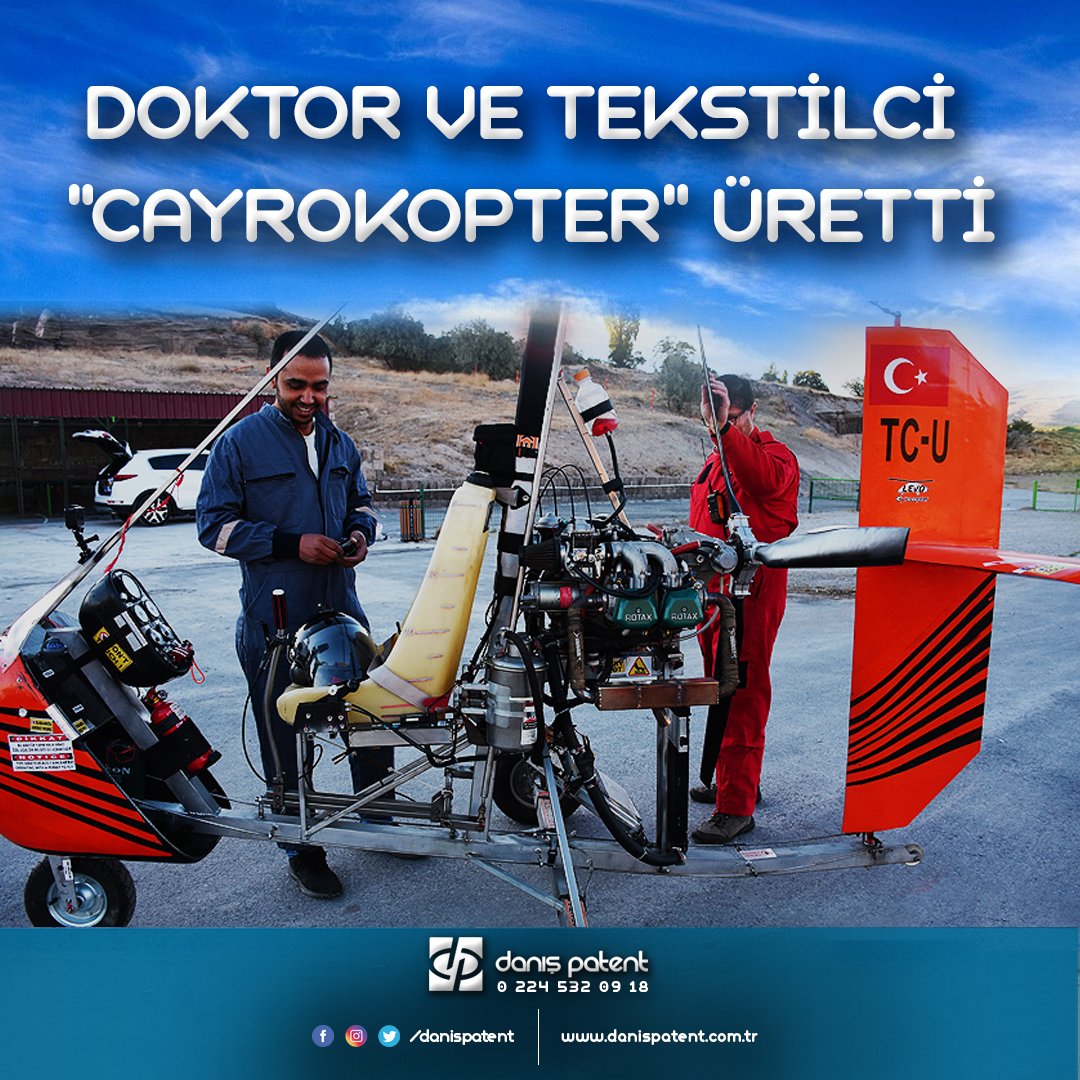  Doktor ve tekstilci iki arkadaş 'cayrokopter' üretti